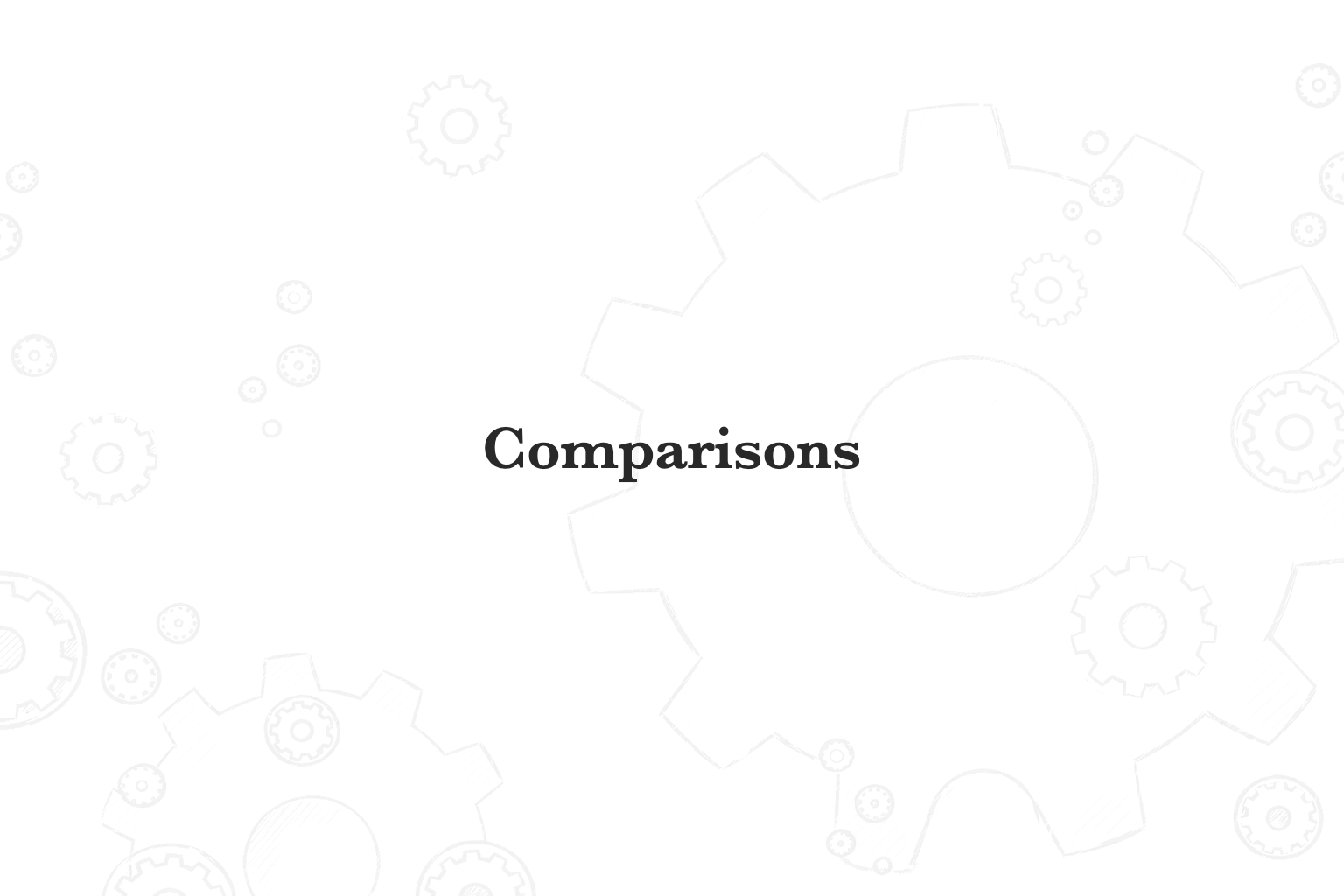 Section title: Comparisons